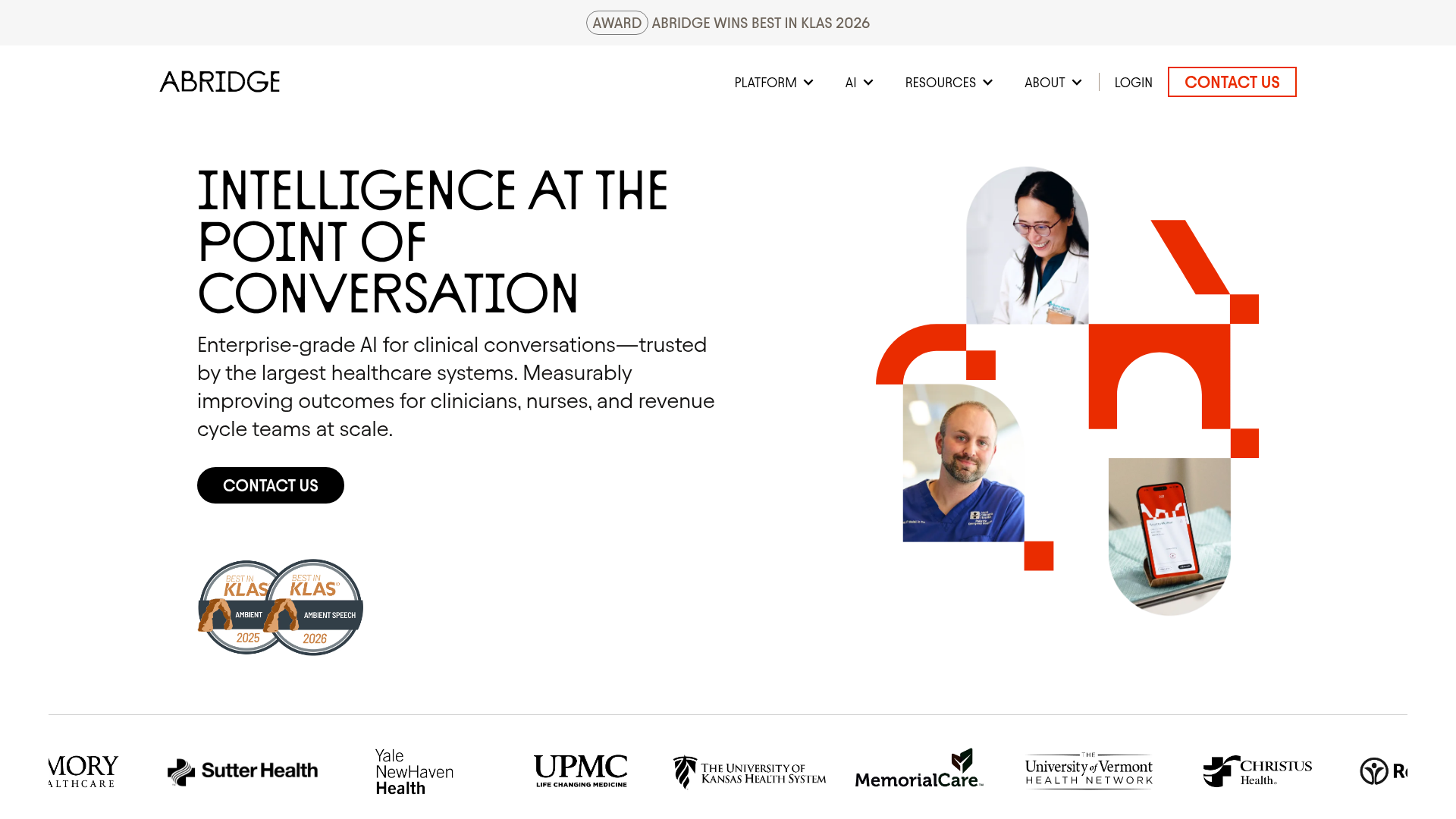 Logo Abridge, ferramenta de IA para produtividade