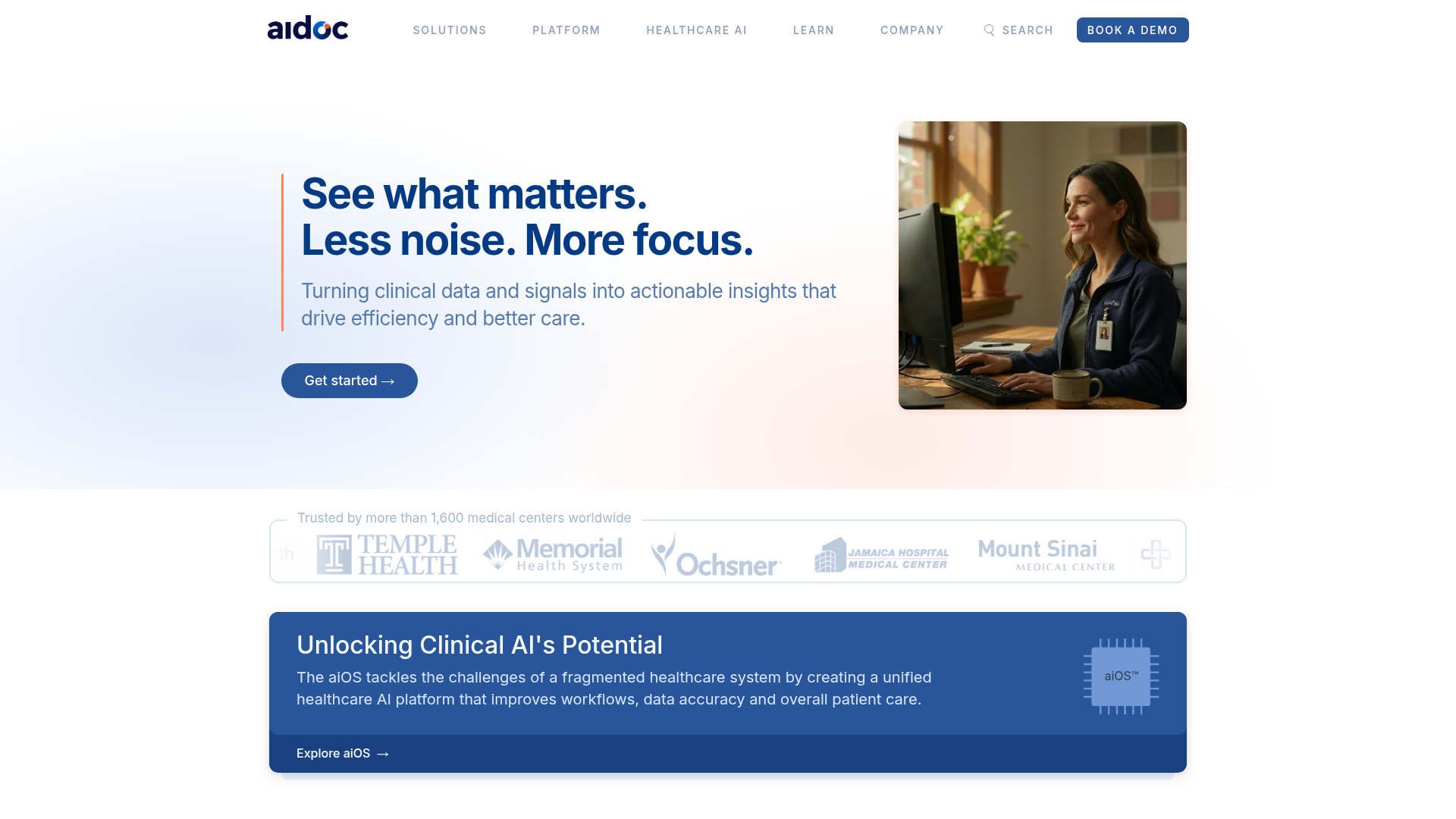 Logo Aidoc, ferramenta de IA para produtividade