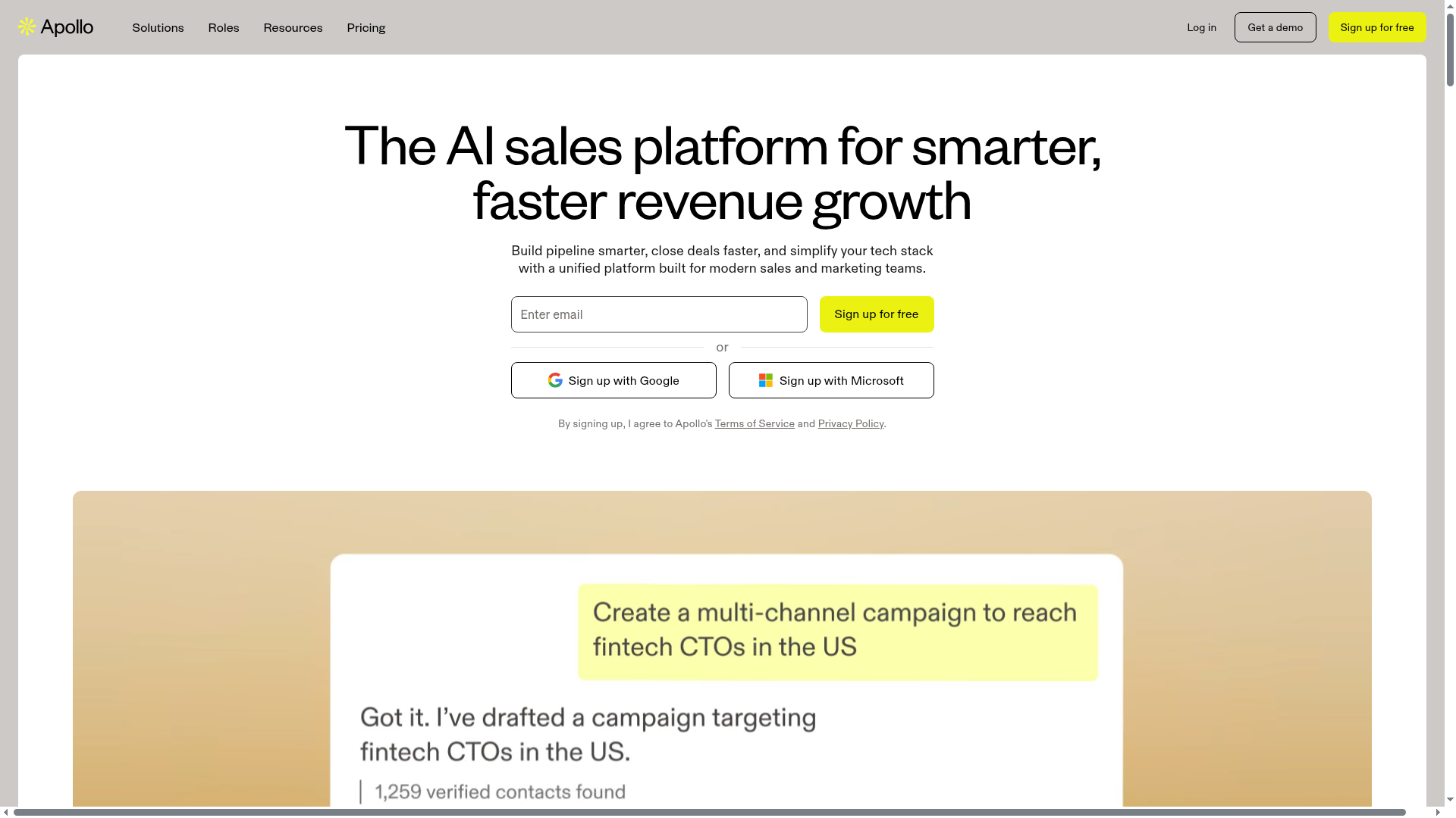 Logo Apollo, ferramenta de IA para produtividade