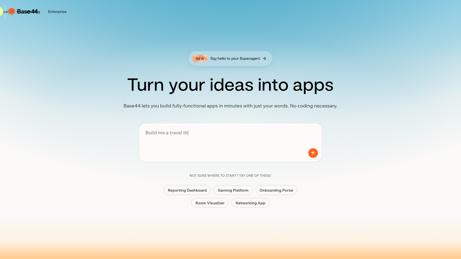 Logo Base44, ferramenta de IA para produtividade