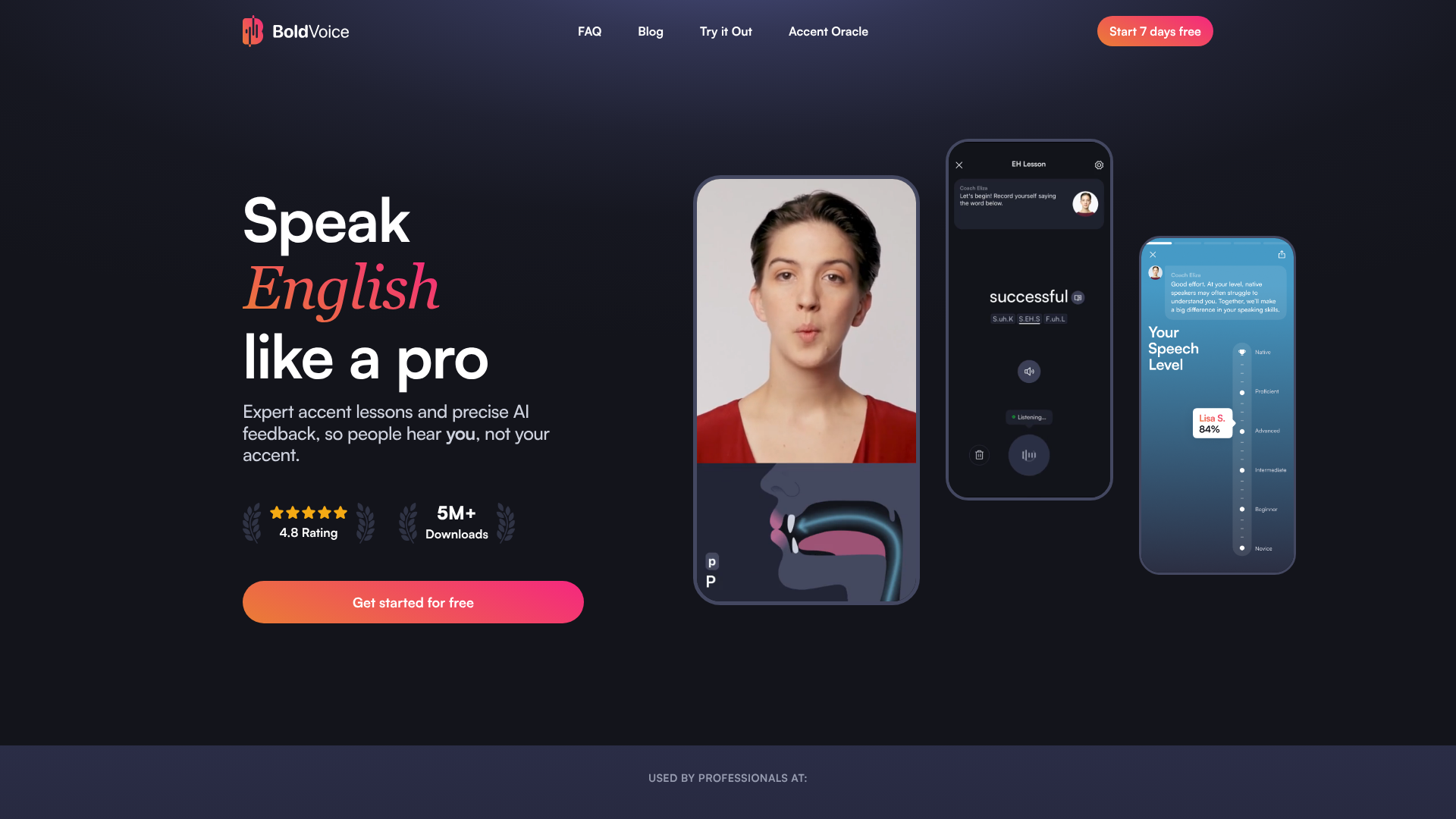 Logo BoldVoice, ferramenta de IA para produtividade