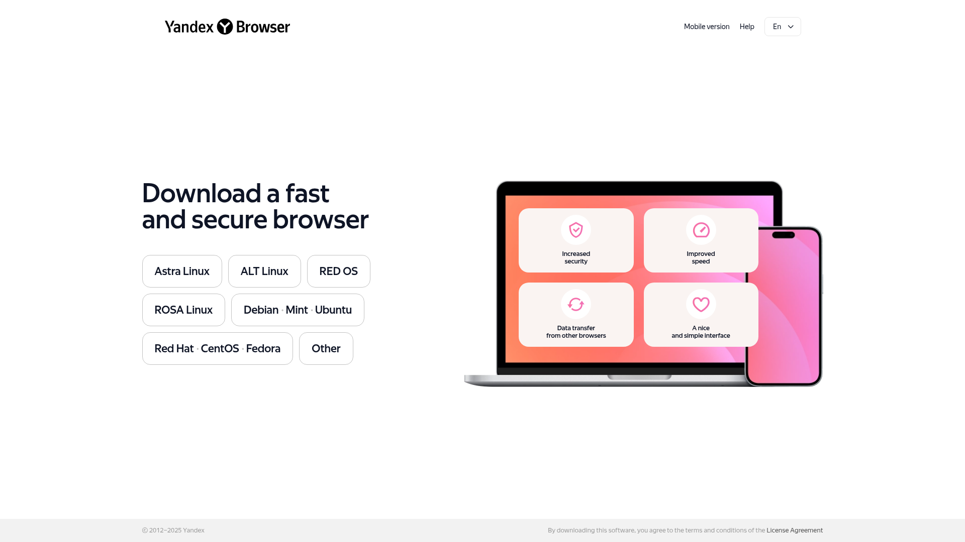 Logo Yandex Browser, ferramenta de IA para produtividade