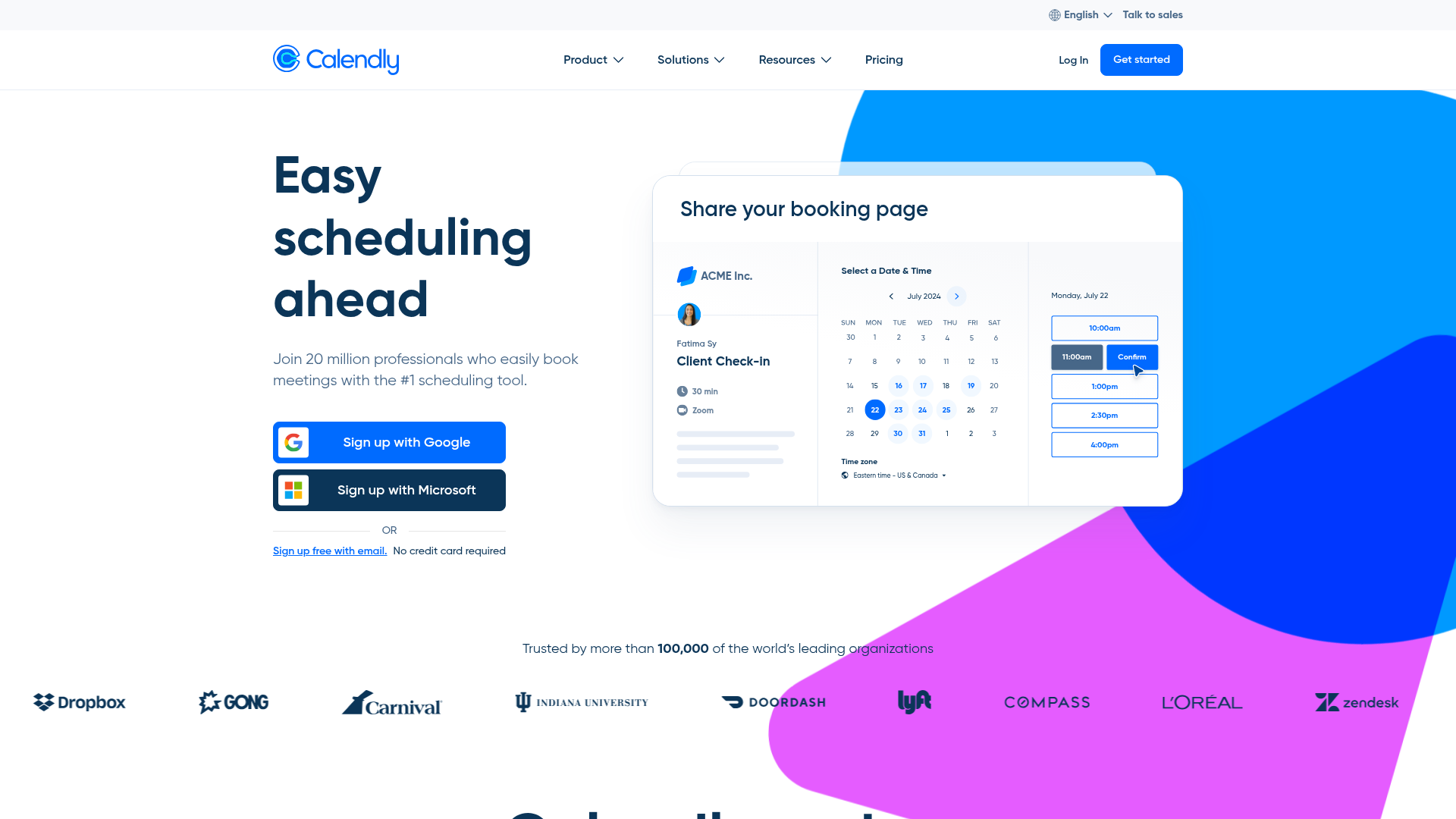 Logo Calendly, ferramenta de IA para produtividade