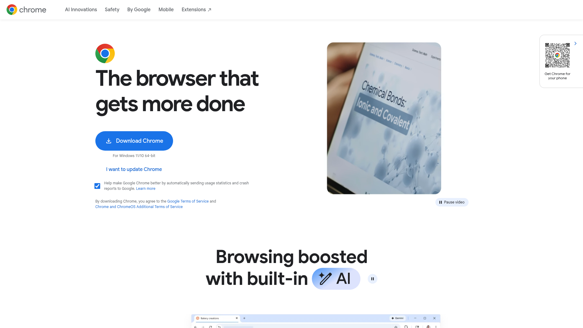 Logo Google Chrome, ferramenta de IA para produtividade