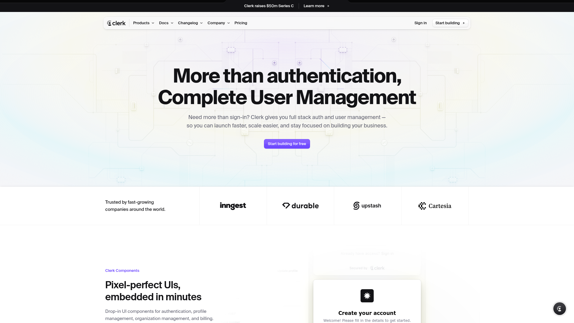 Logo Clerk, ferramenta de IA para produtividade