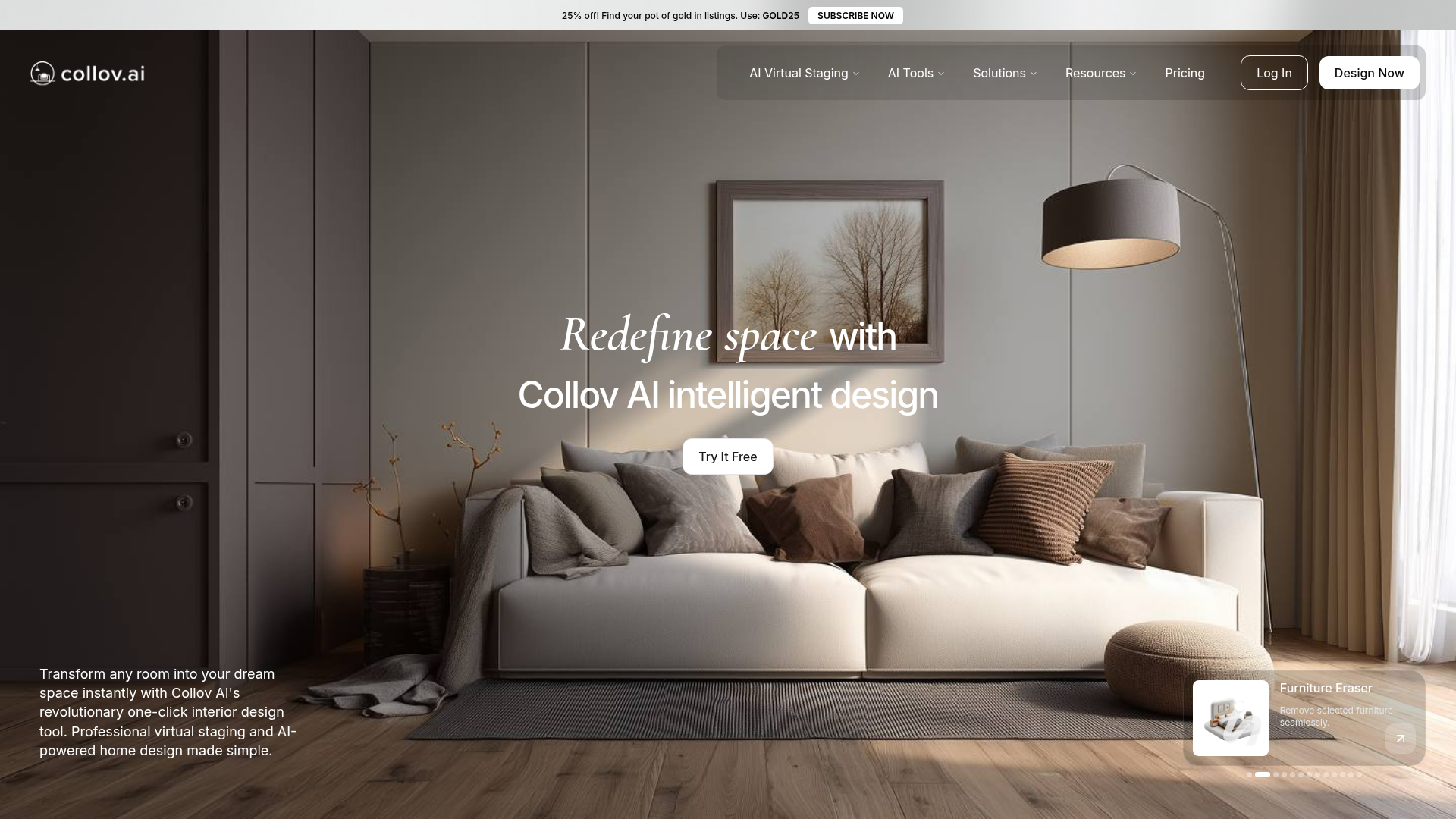 Logo Collov AI, ferramenta de IA para geração de imagem