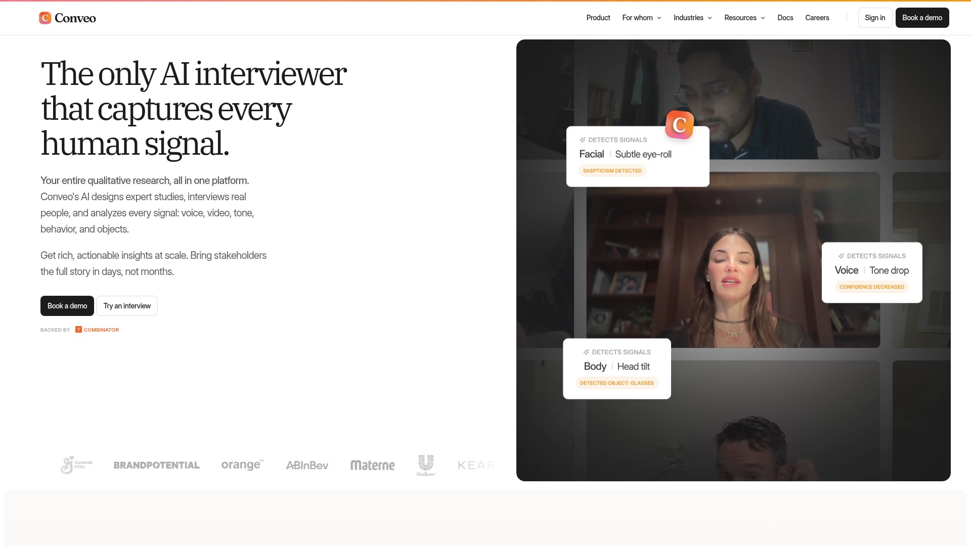 Logo Conveo, ferramenta de IA para produtividade