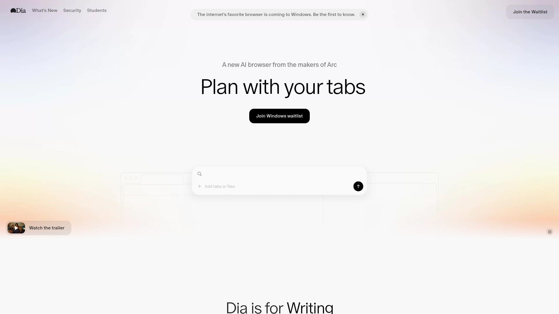 Logo Dia, ferramenta de IA para produtividade