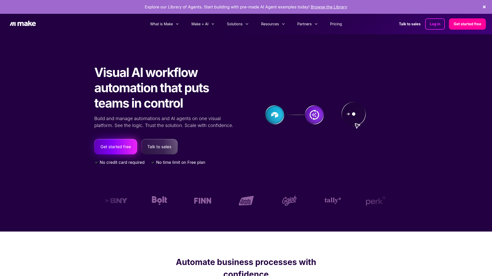 Logo Make, ferramenta de IA para produtividade