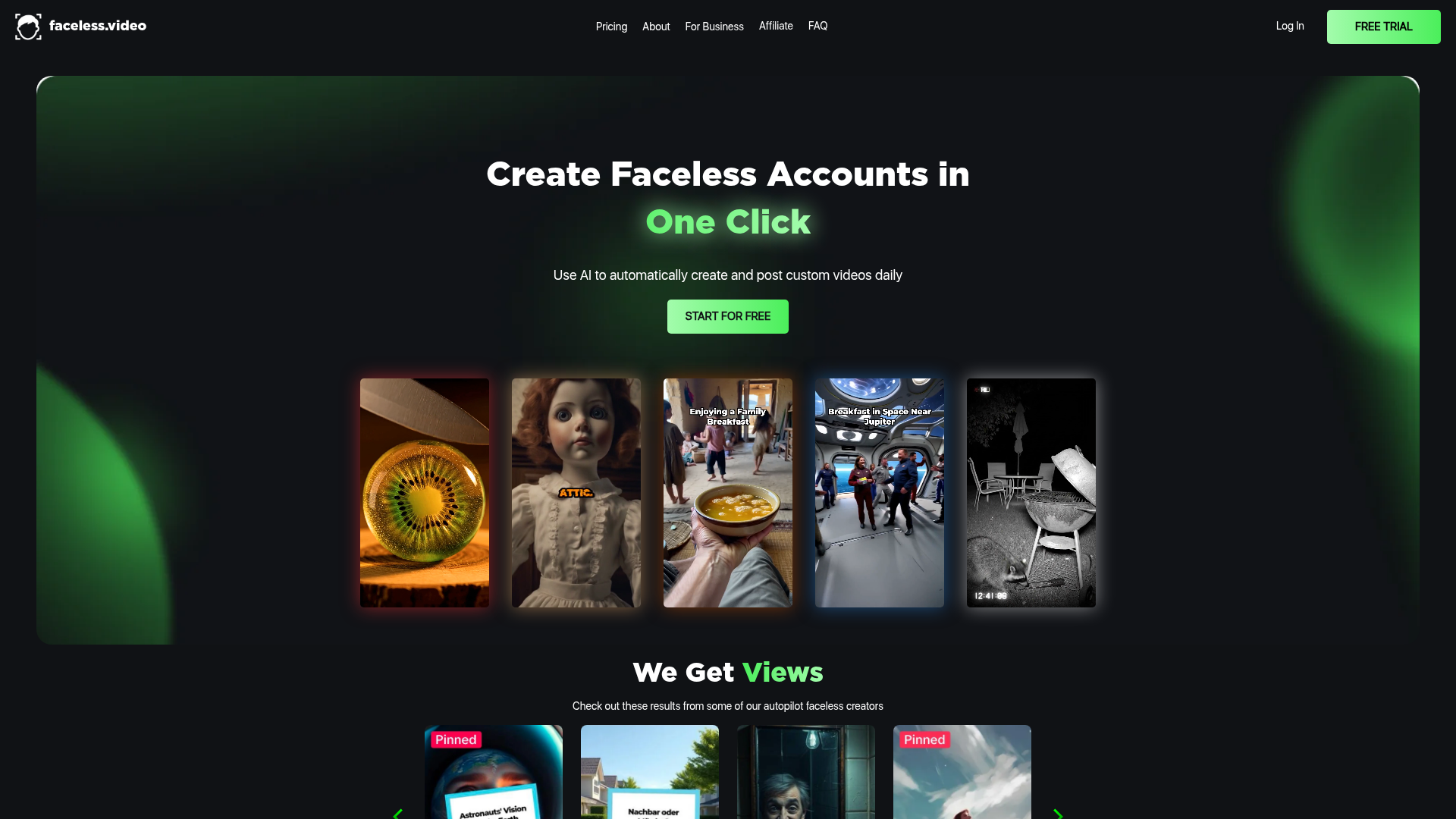 Logo Faceless.video, ferramenta de IA para produtividade