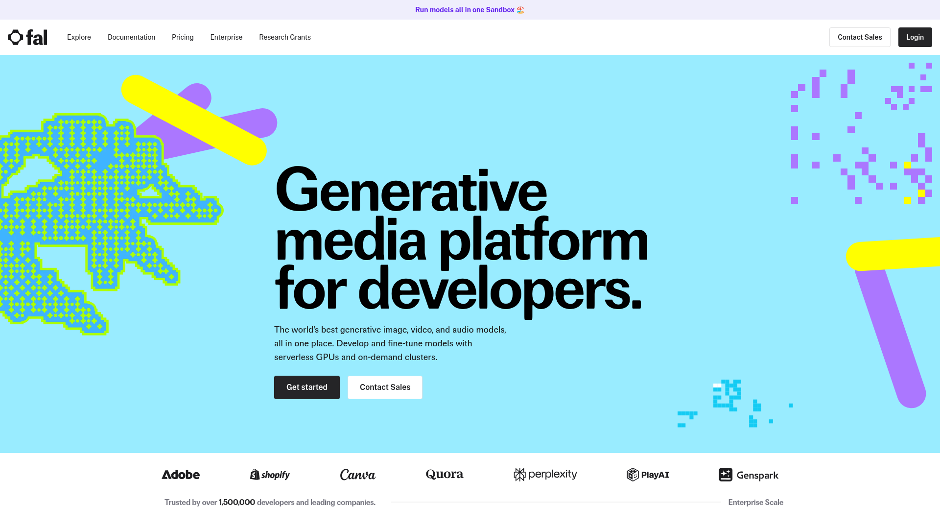 Logo fal.ai, ferramenta de IA para produtividade