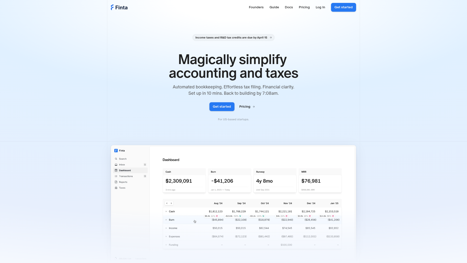 Logo Finta, ferramenta de IA para produtividade