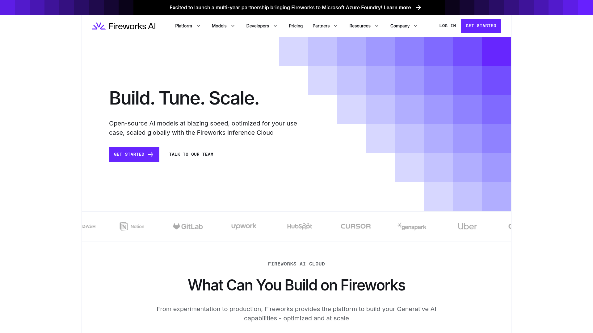 Logo Fireworks AI, ferramenta de IA para produtividade