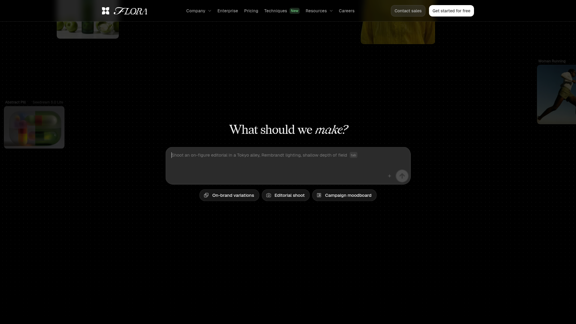 Logo FLORA, ferramenta de IA para design tools