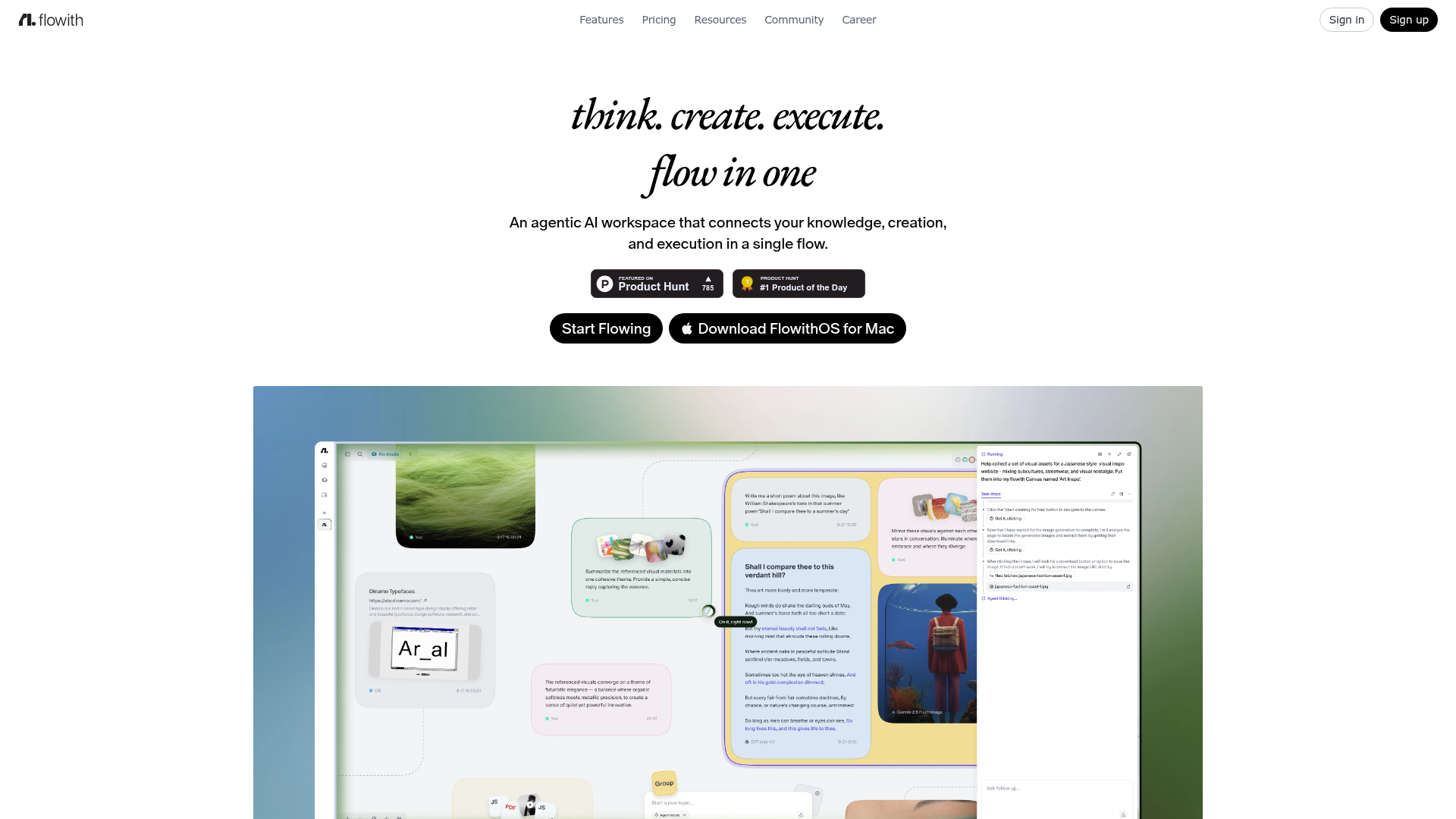 Logo Flowith, ferramenta de IA para produtividade