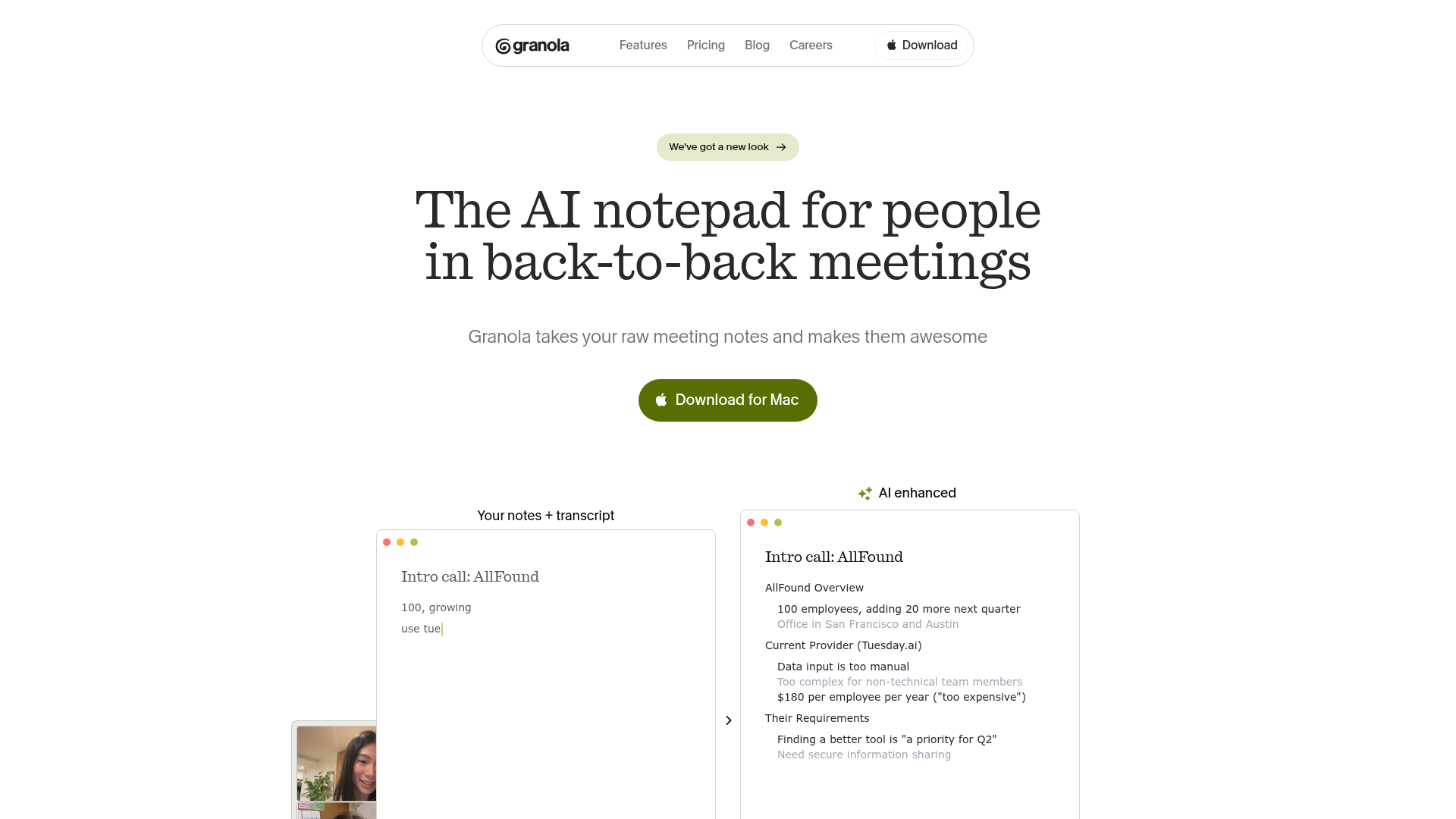 Logo Granola, ferramenta de IA para produtividade