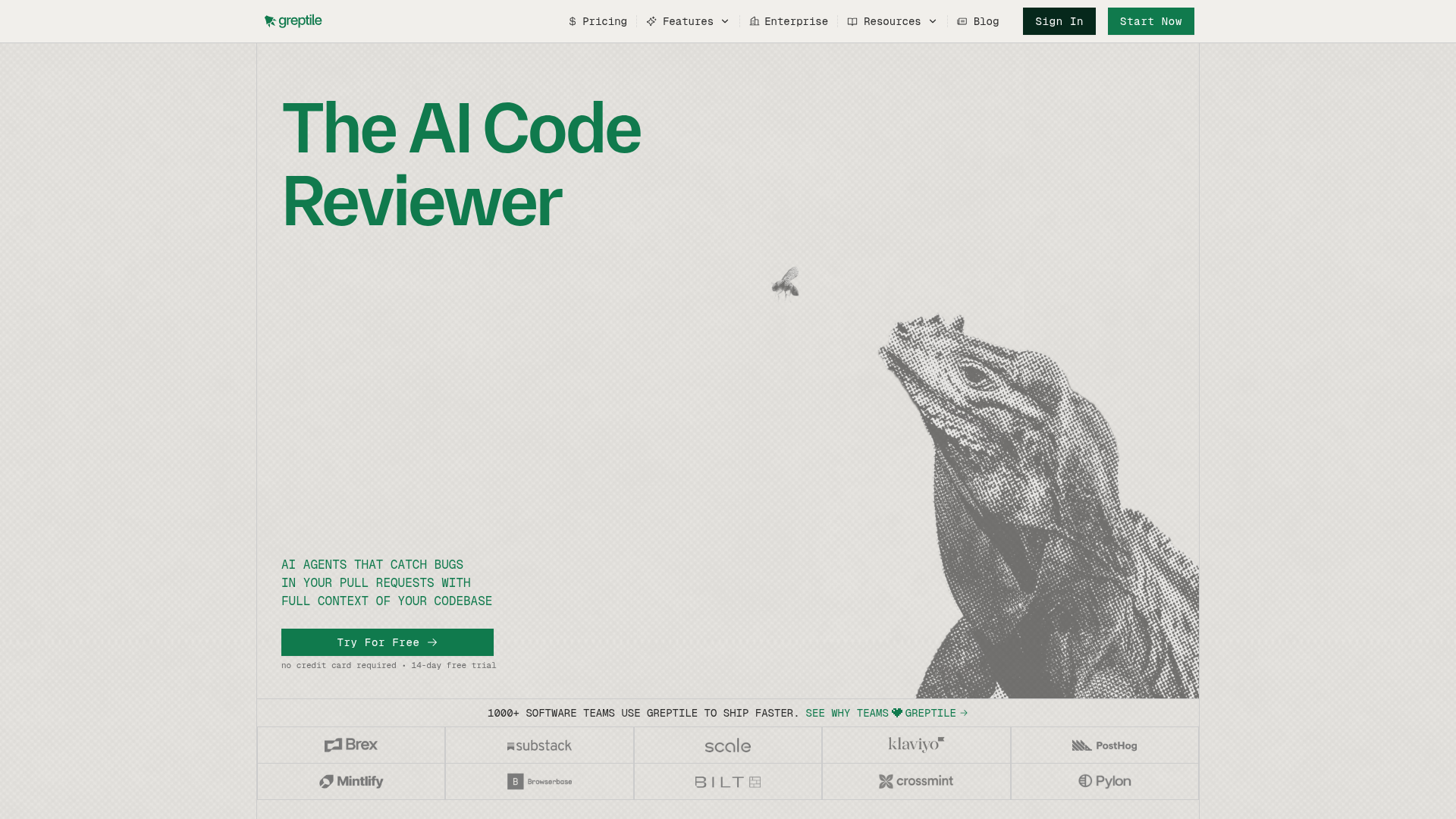 Logo Greptile, ferramenta de IA para desenvolvimento de código