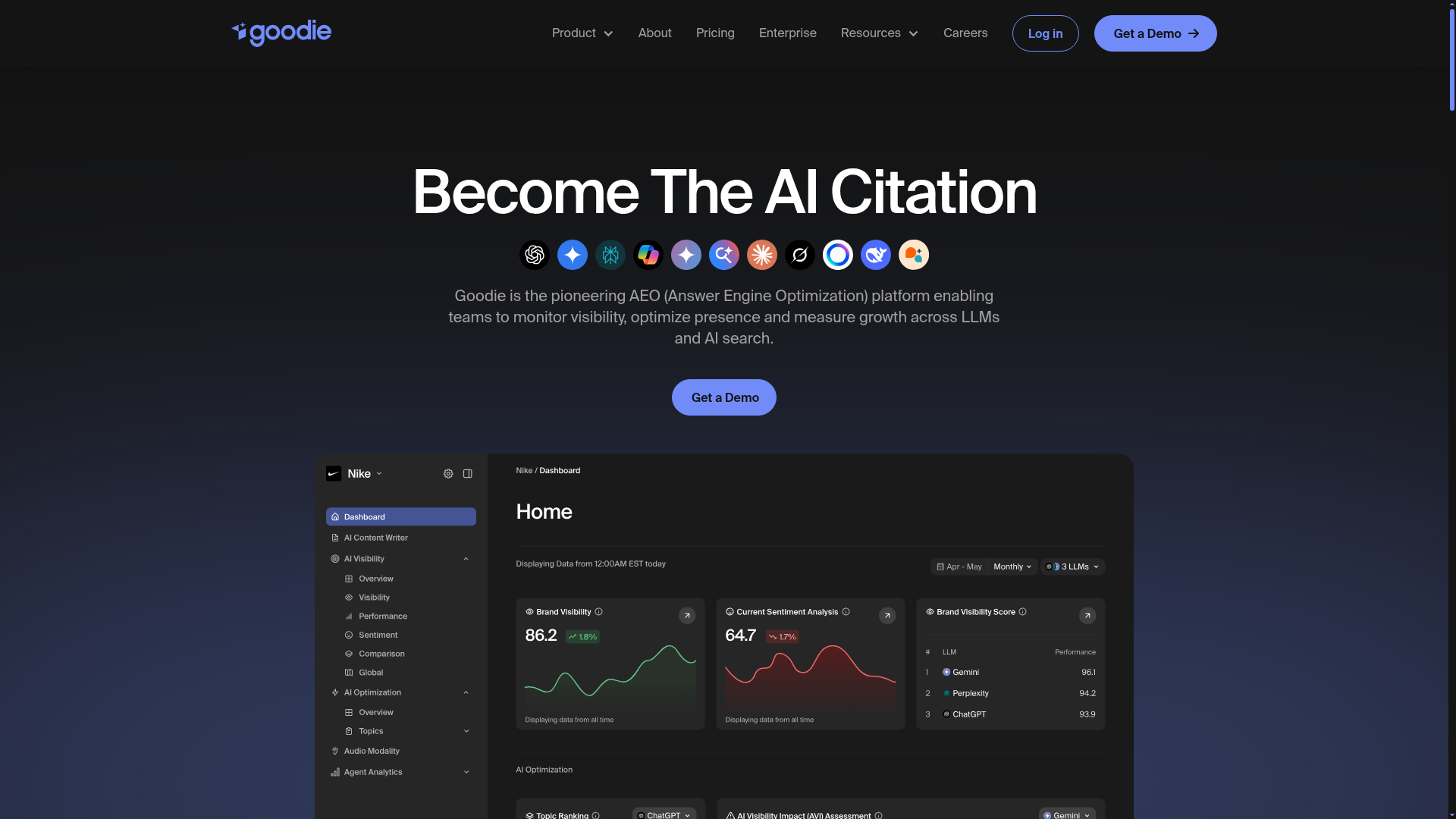 Logo Goodie, ferramenta de IA para produtividade