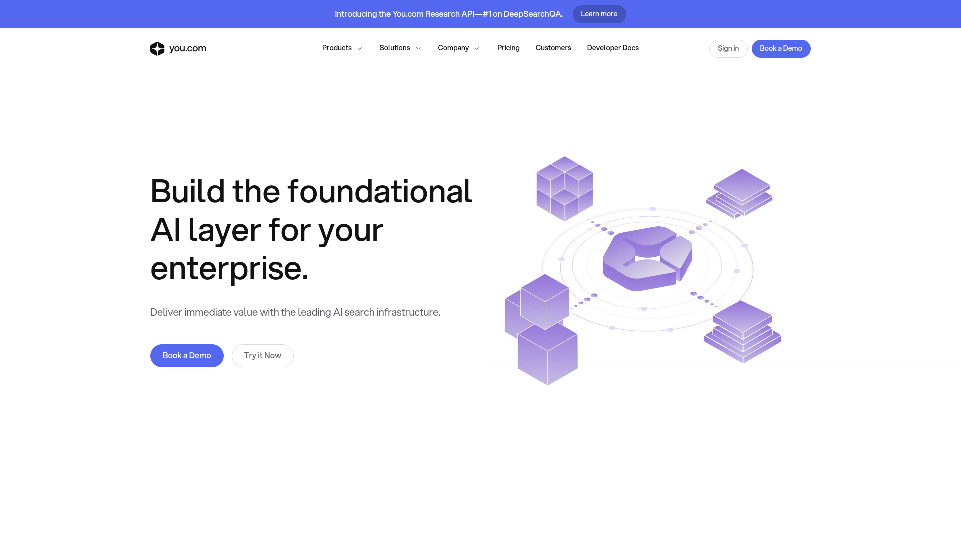 Logo You.com, ferramenta de IA para produtividade