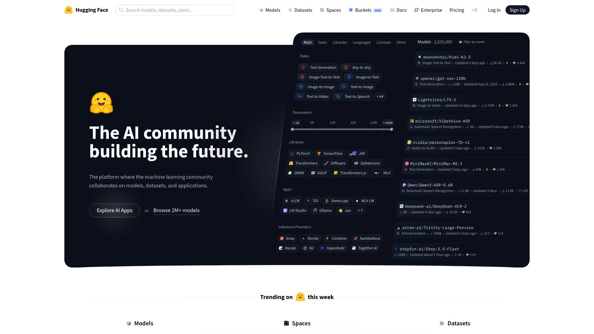 Logo Hugging Face, ferramenta de IA para produtividade