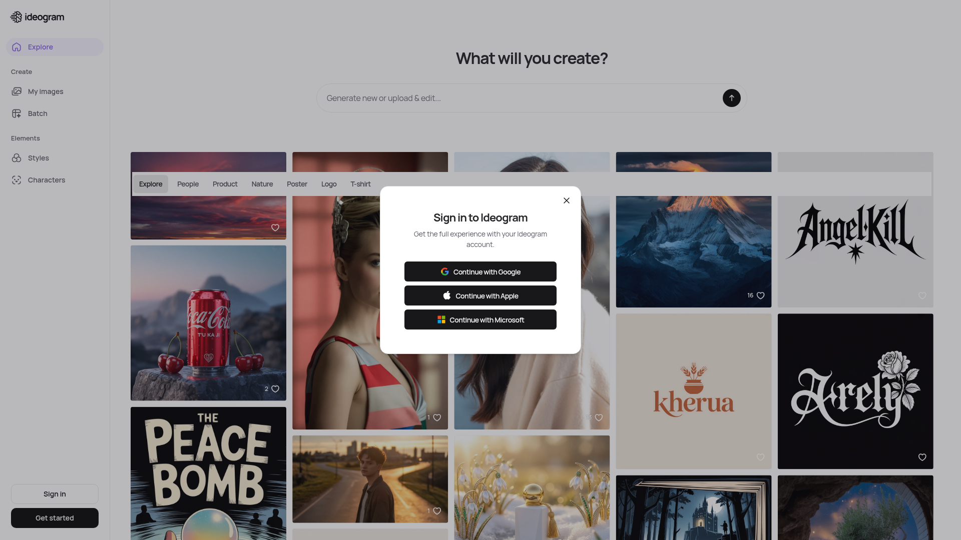 Logo Ideogram, ferramenta de IA para produtividade