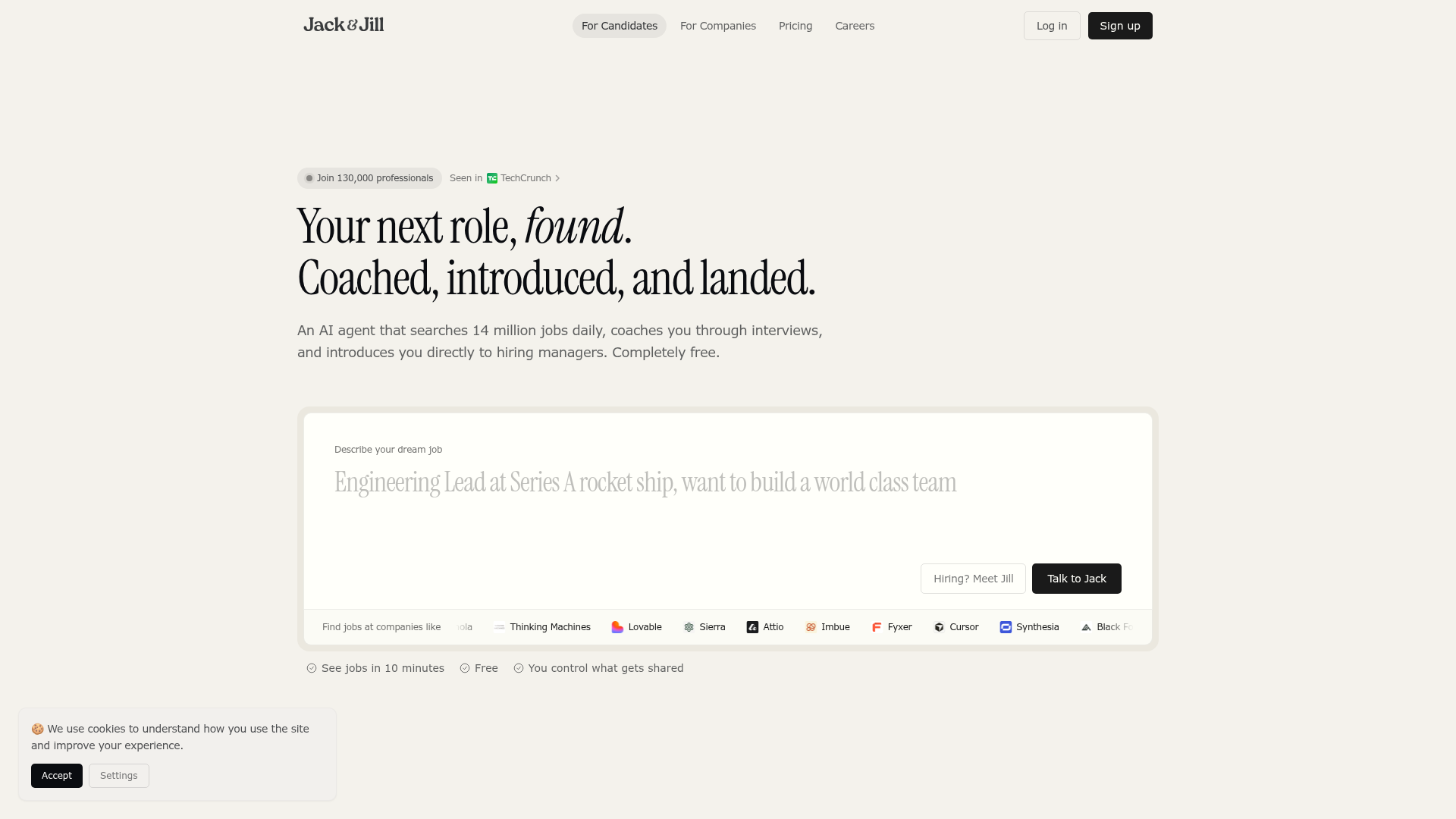 Logo Jack and Jill, ferramenta de IA para produtividade