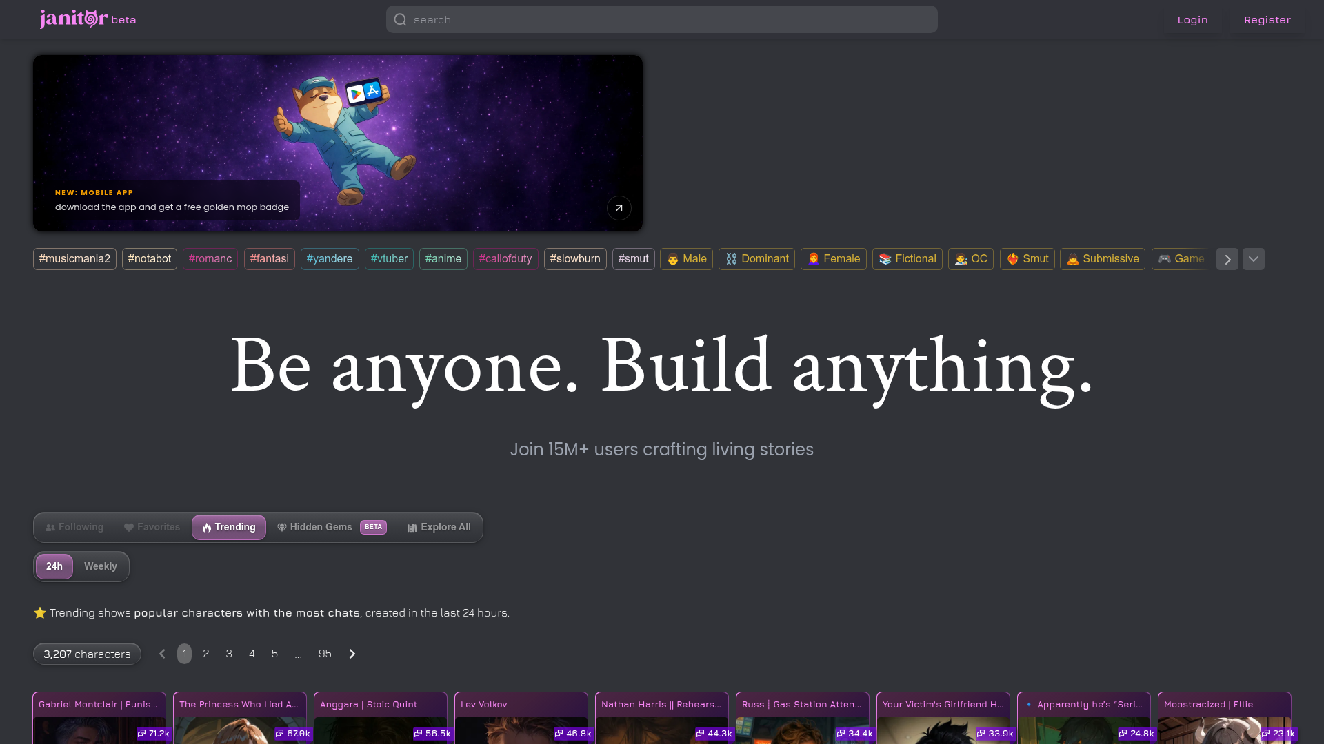 Logo Janitor AI, ferramenta de IA para chatbot