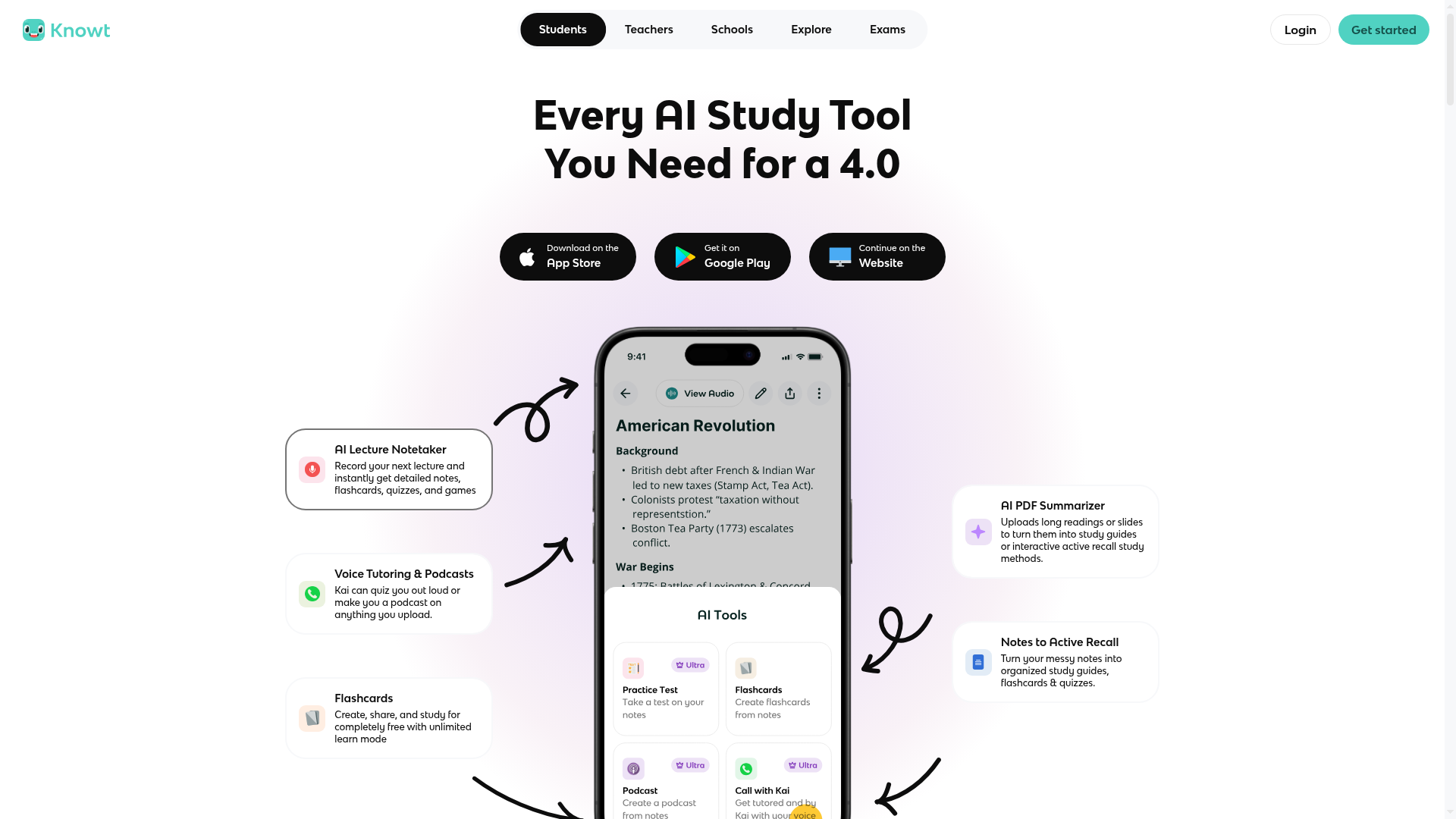 Logo Knowt, ferramenta de IA para produtividade