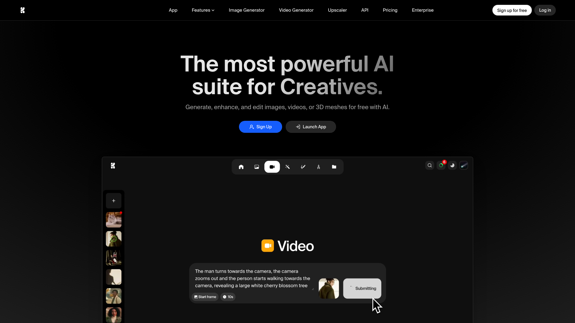 Logo Krea AI, ferramenta de IA para produtividade