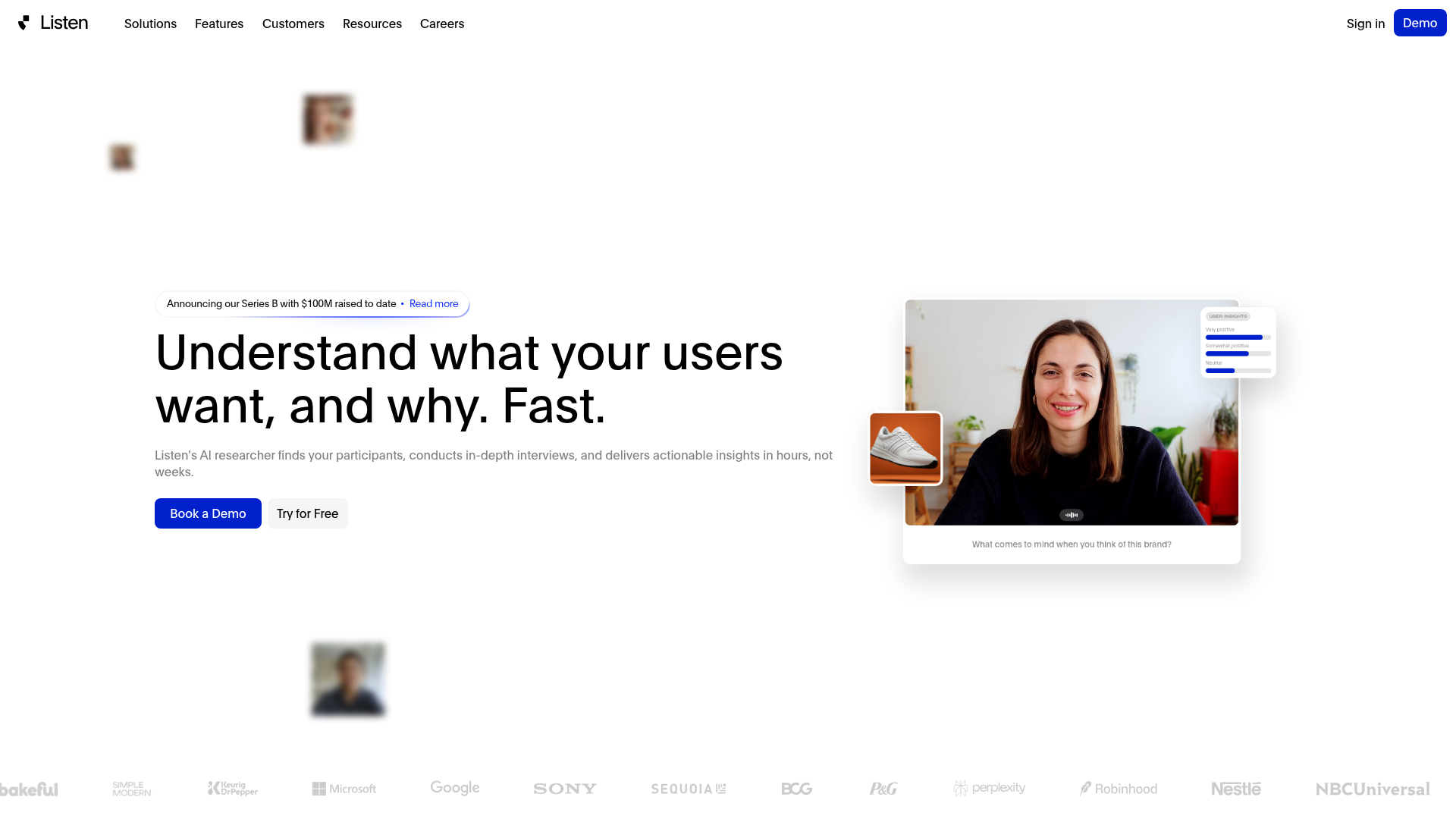 Logo Listen, ferramenta de IA para produtividade