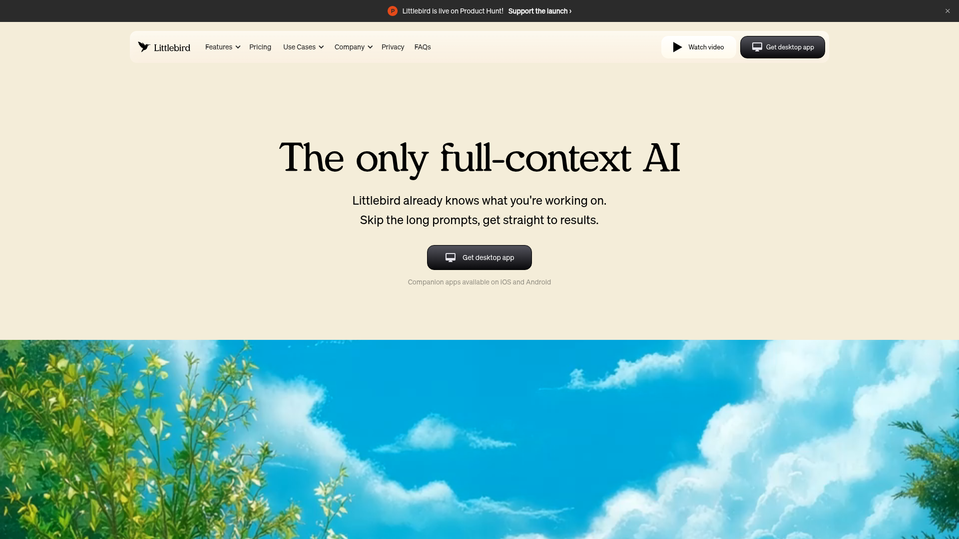 Logo Littlebird, ferramenta de IA para produtividade