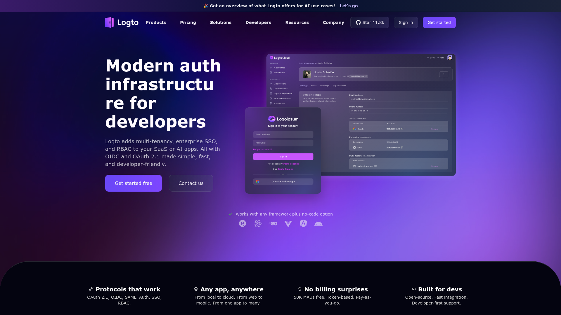 Logo Logto, ferramenta de IA para produtividade