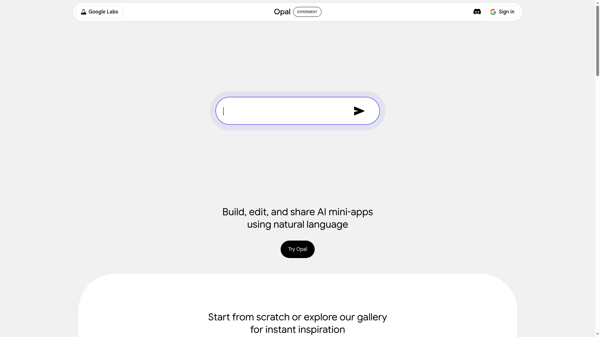 Logo Opal, ferramenta de IA para produtividade