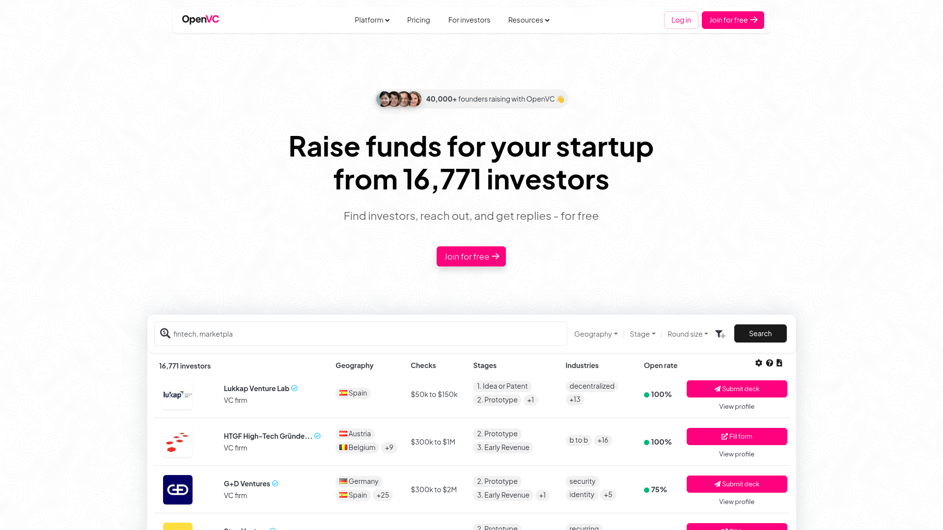 Logo OpenVC, ferramenta de IA para produtividade