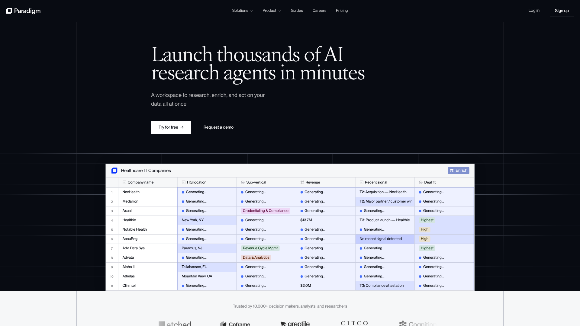 Logo Paradigm AI, ferramenta de IA para produtividade