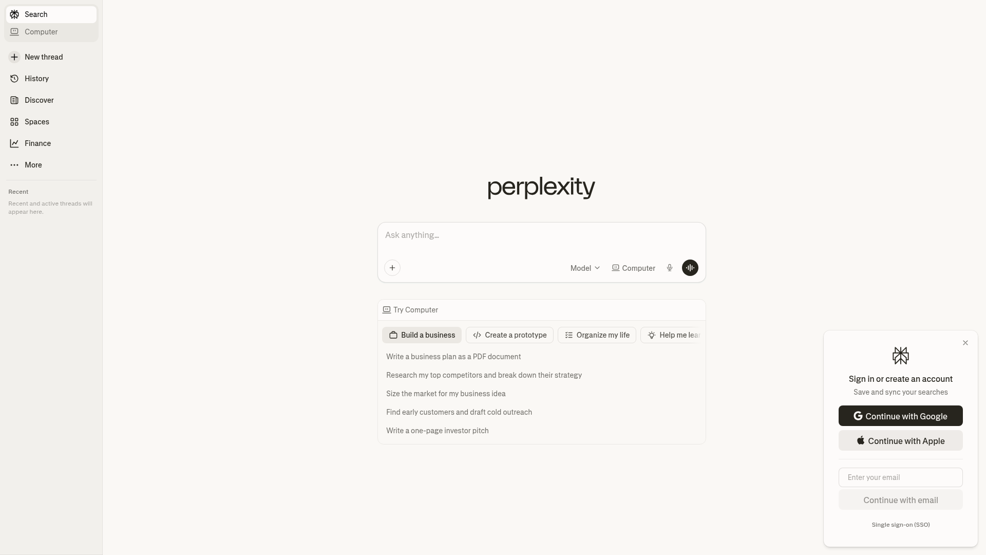 Logo Perplexity AI, ferramenta de IA para produtividade