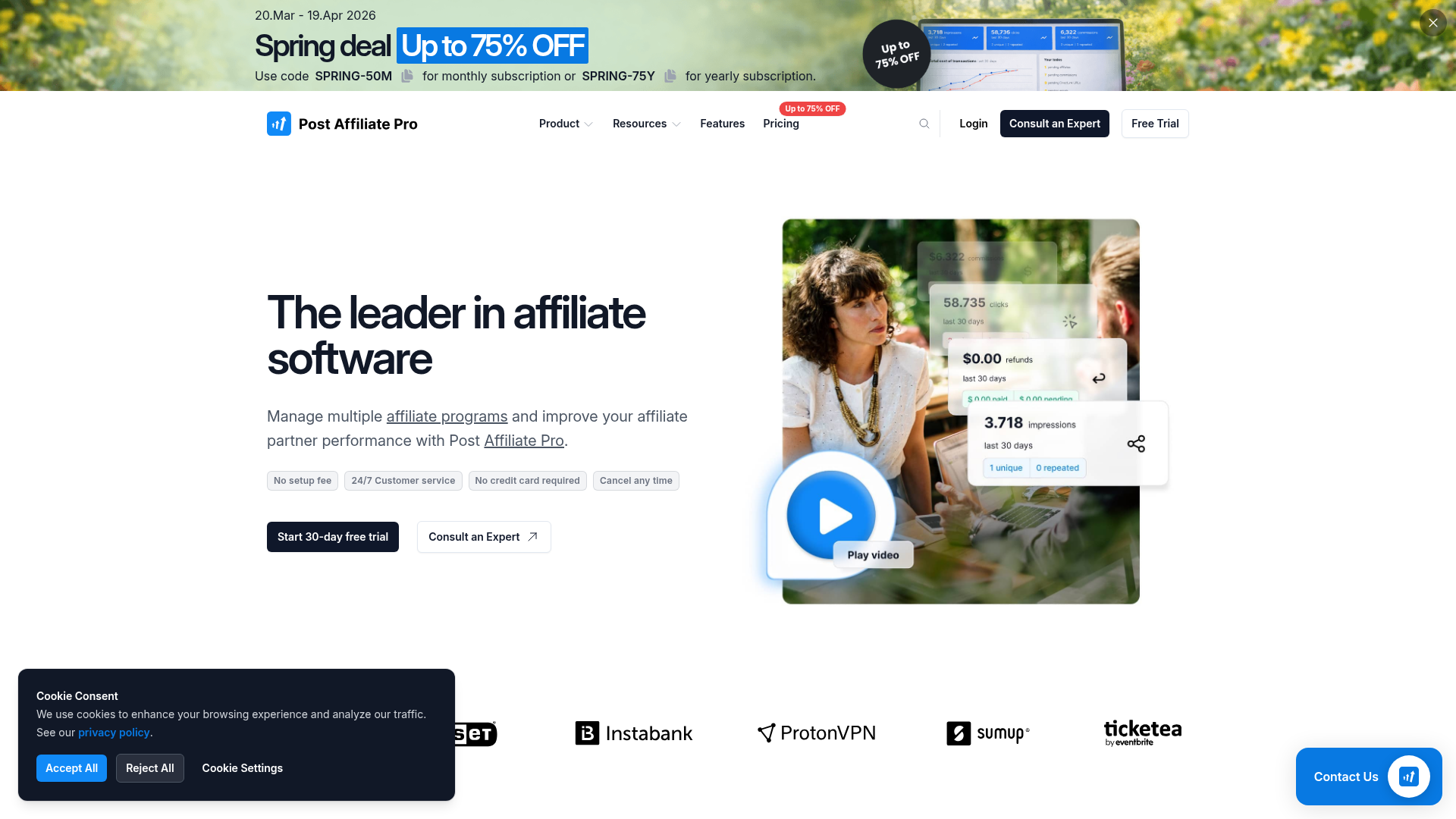 Logo Post Affiliate Pro, ferramenta de IA para produtividade