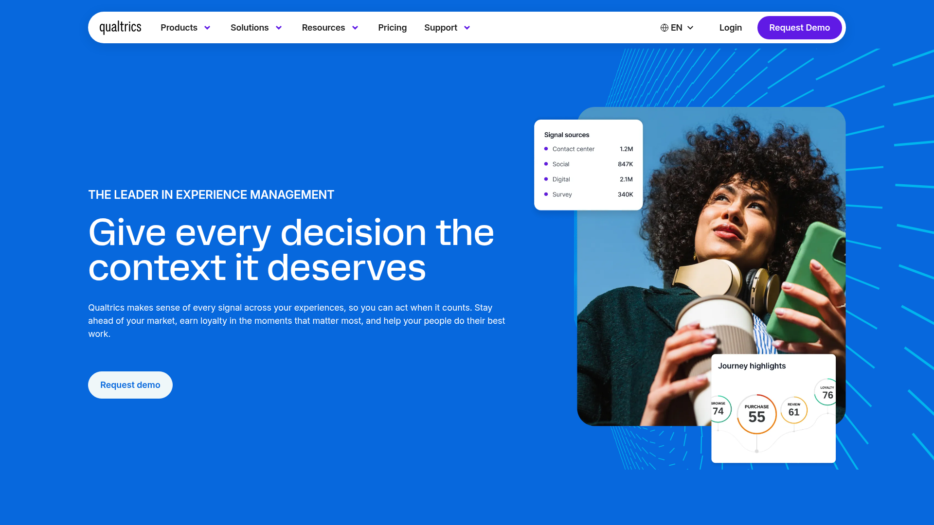 Logo Qualtrics, ferramenta de IA para produtividade