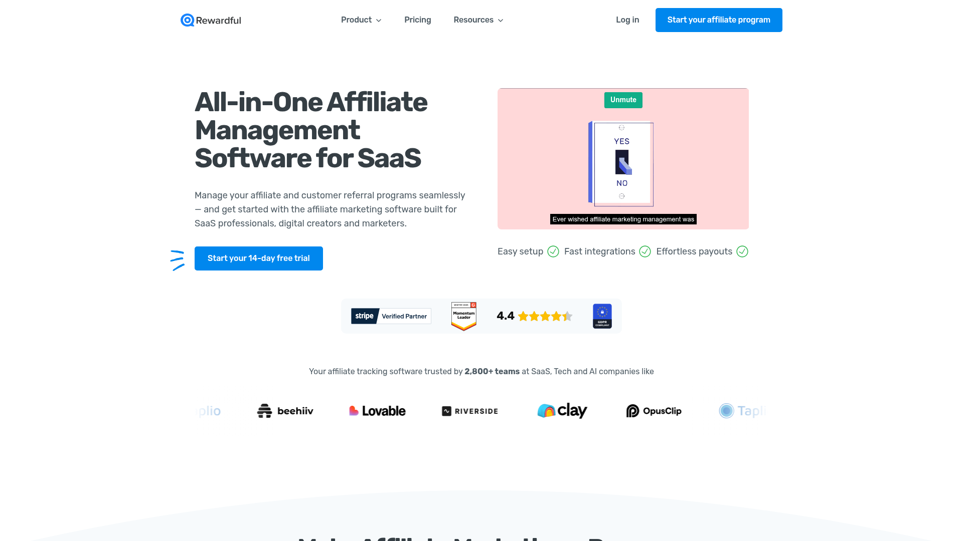 Logo Rewardful, ferramenta de IA para produtividade