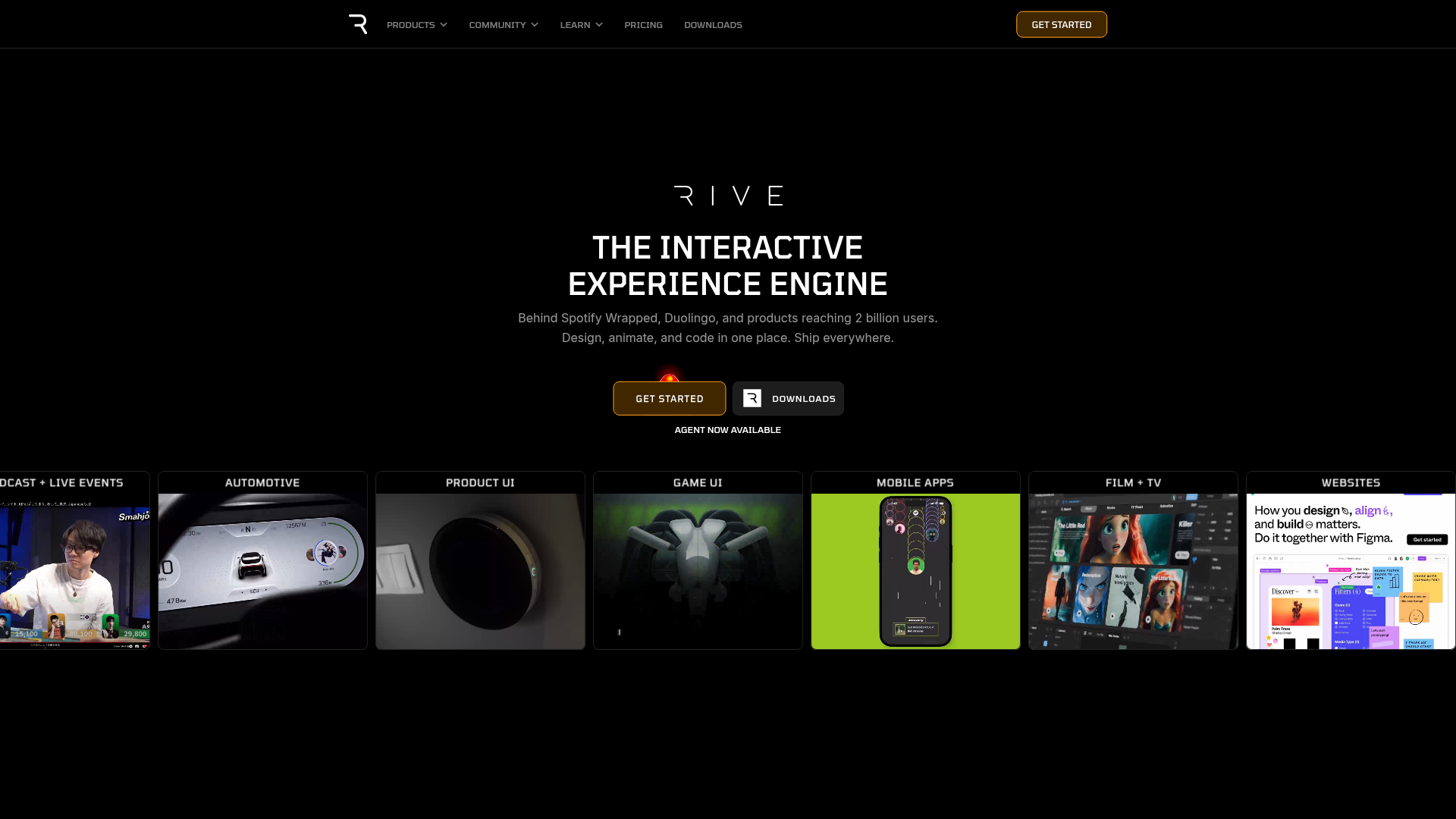 Logo Rive, ferramenta de IA para design tools