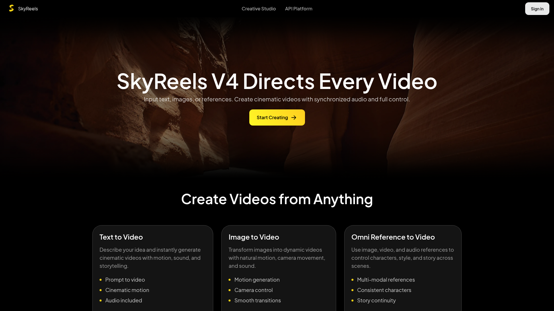 Logo SkyReels V4, ferramenta de IA para produtividade