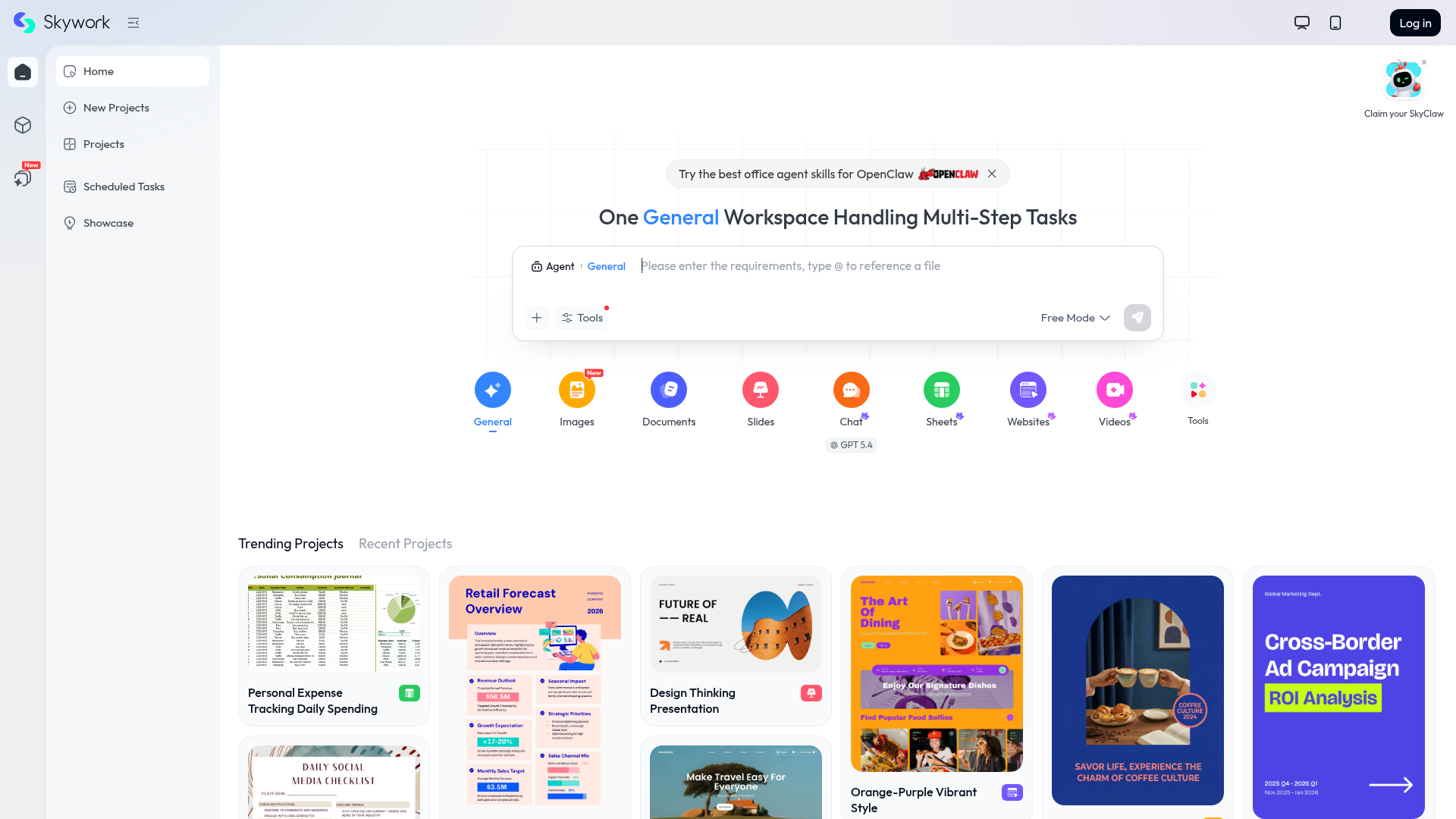 Logo Skywork, ferramenta de IA para produtividade