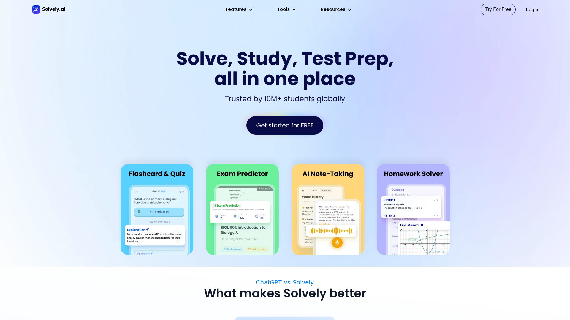 Logo Solvely, ferramenta de IA para produtividade