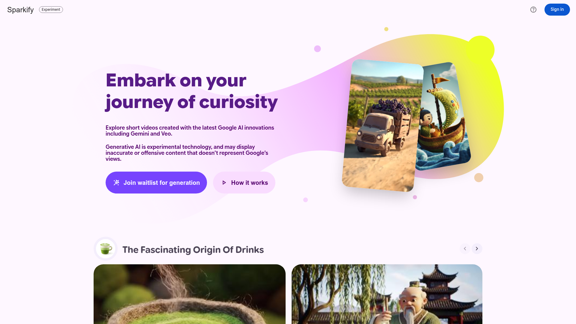 Logo Sparkify, ferramenta de IA para geração de vídeo