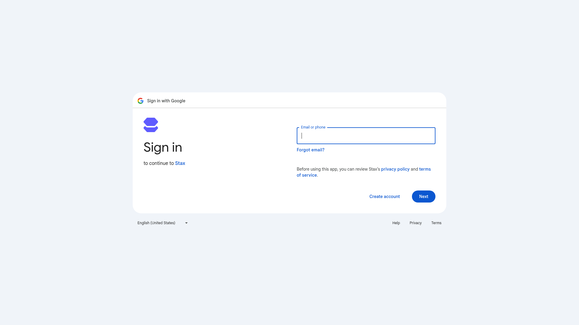 Logo Stax, ferramenta de IA para produtividade