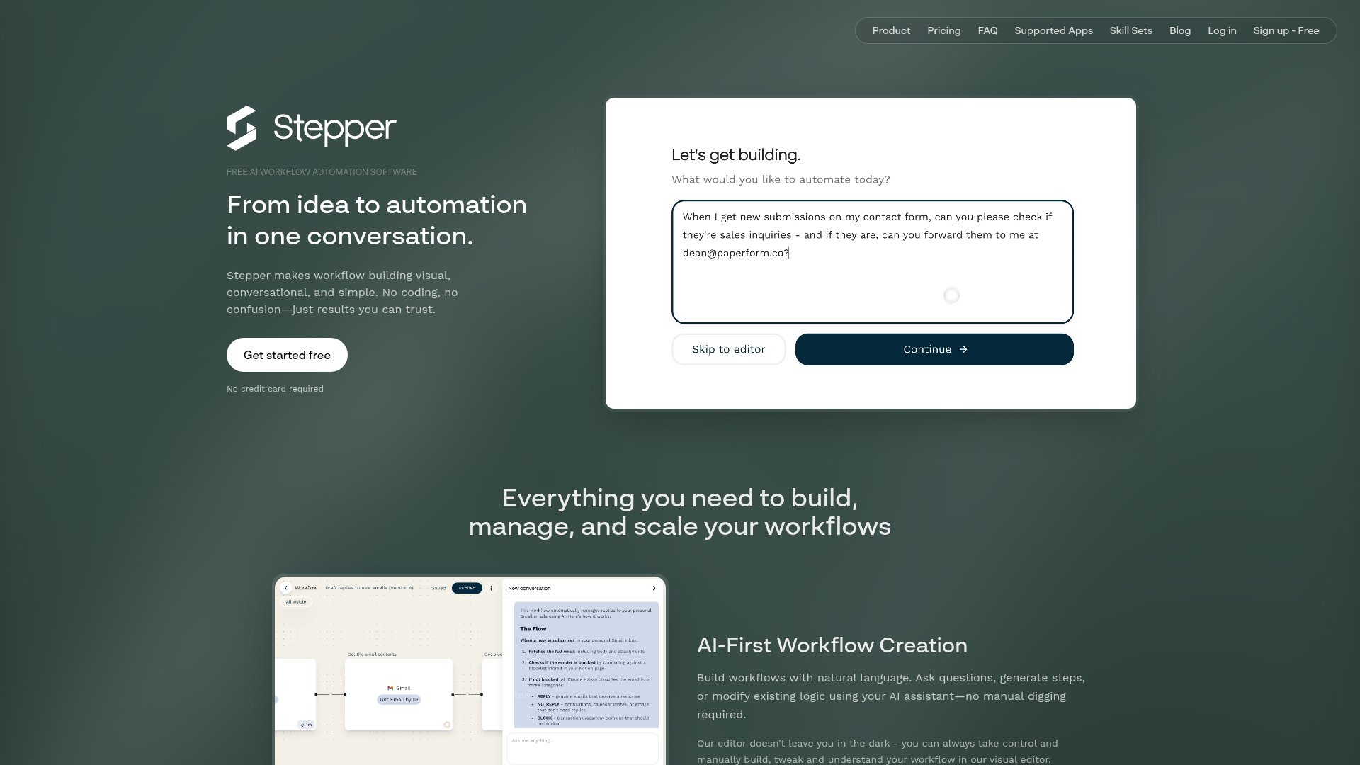 Logo Stepper, ferramenta de IA para produtividade