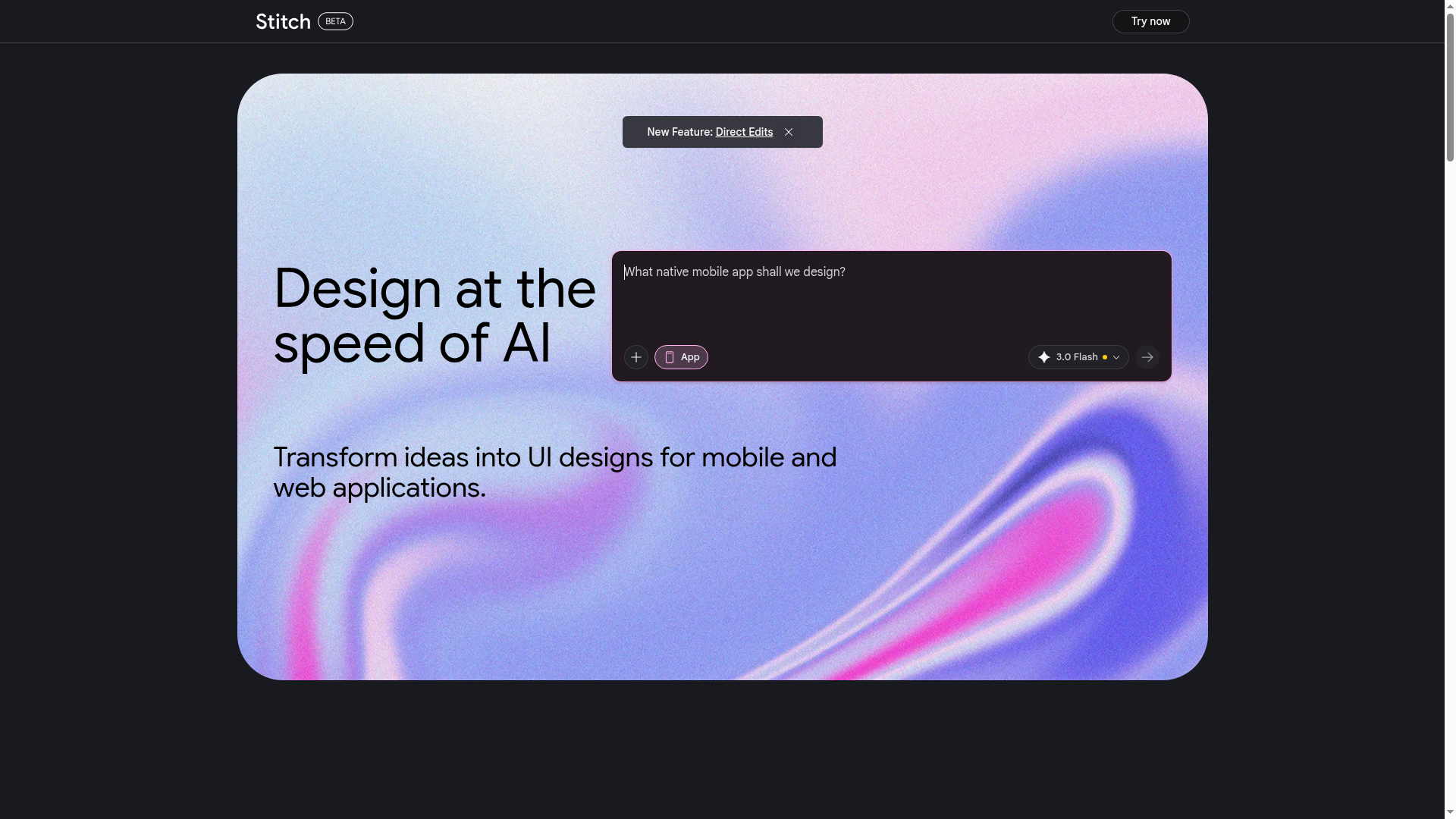 Logo Google Stitch, ferramenta de IA para produtividade