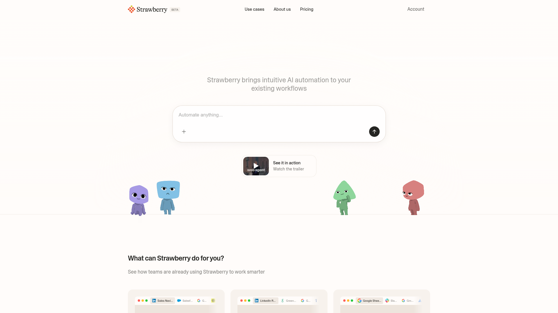 Logo Strawberry, ferramenta de IA para produtividade