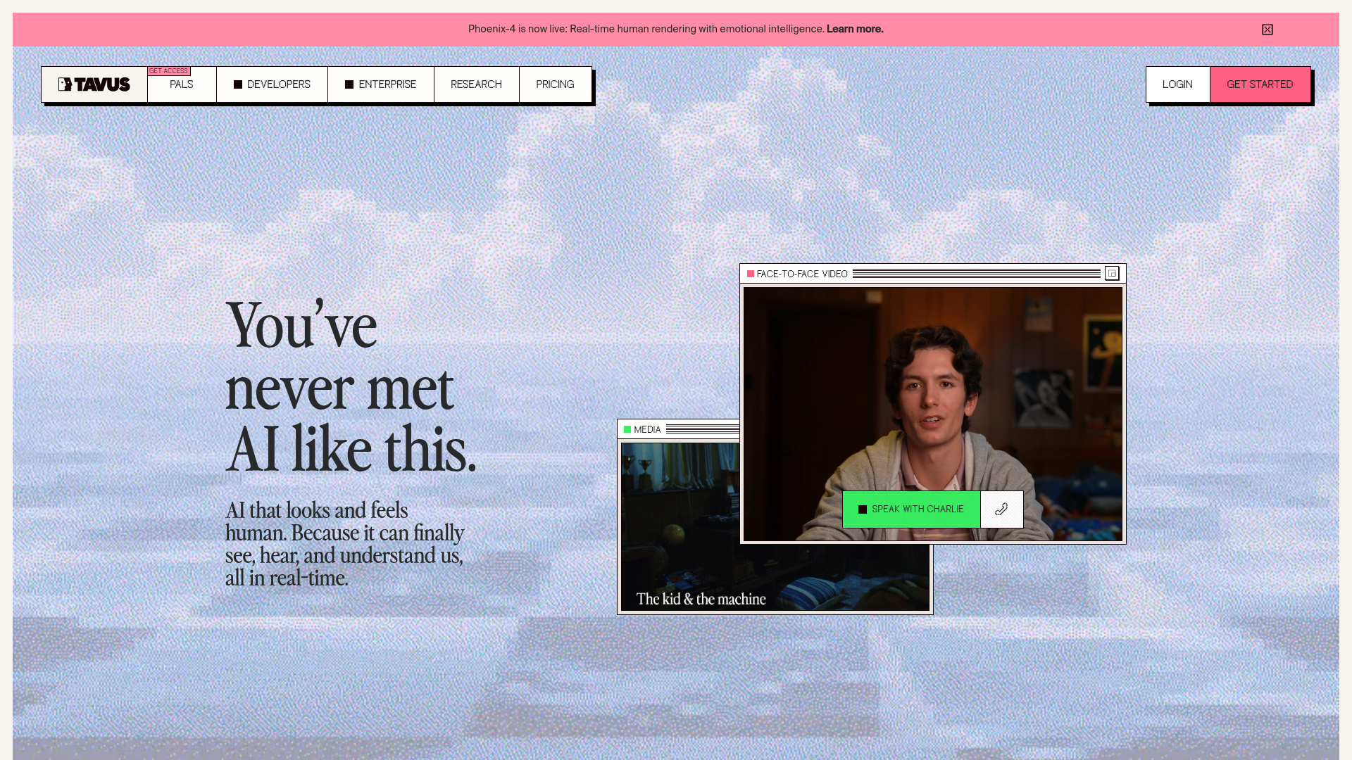 Logo Tavus, ferramenta de IA para produtividade