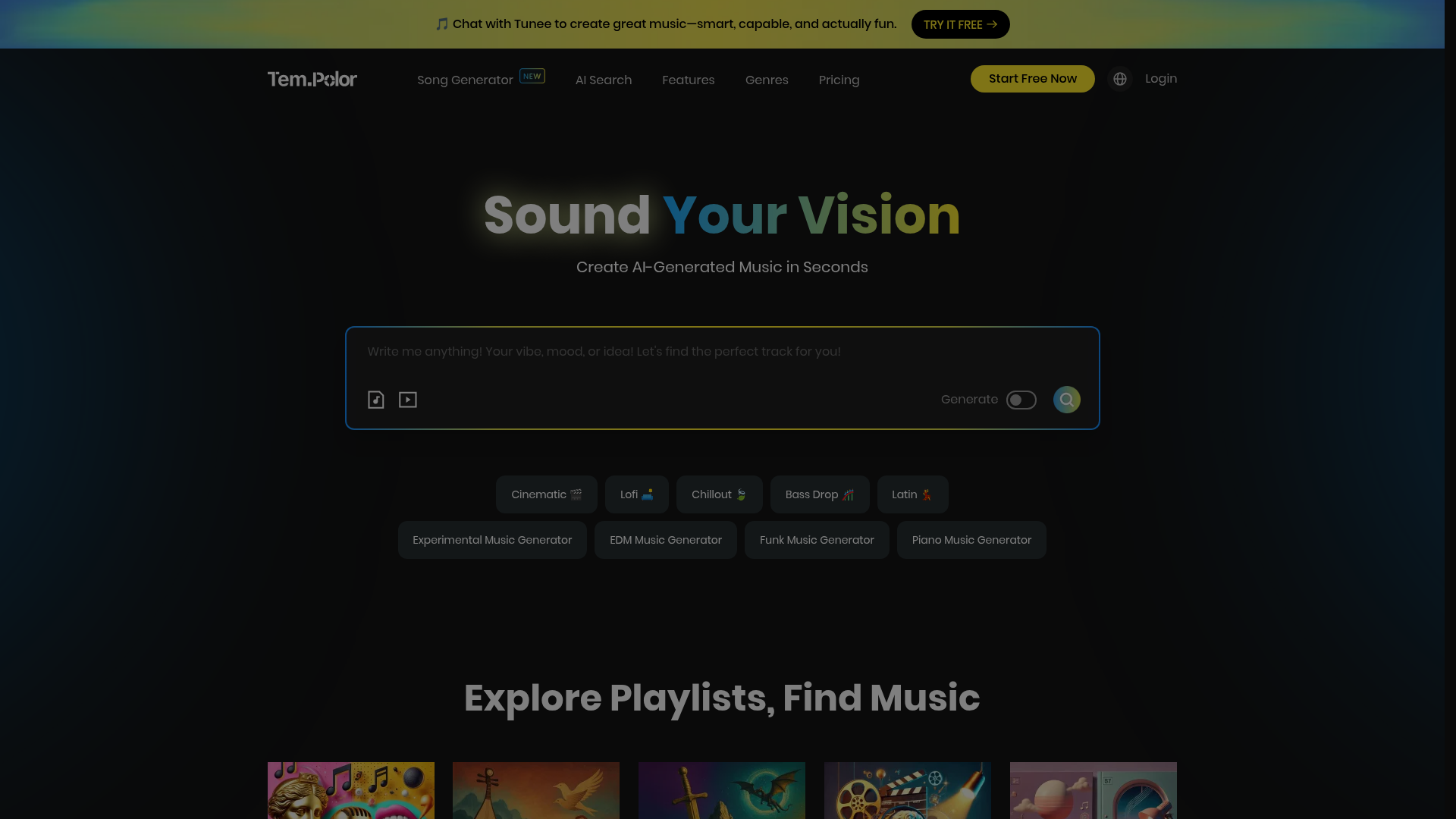 Logo TemPolor, ferramenta de IA para geração de imagem